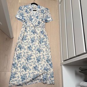Tuckernuck Blue Floral Maxi Dress